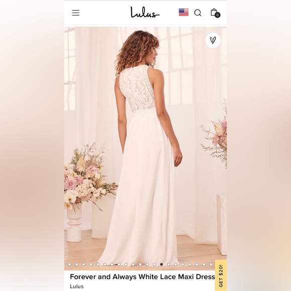 Lulus Forever and Always White Lace Maxi Dress - Picture 4 of 7